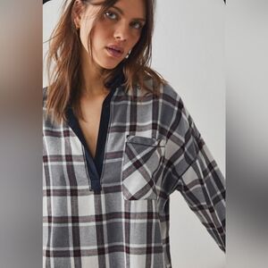 Free People Intimately Sunday Morning Sleep Shirt, Size Small